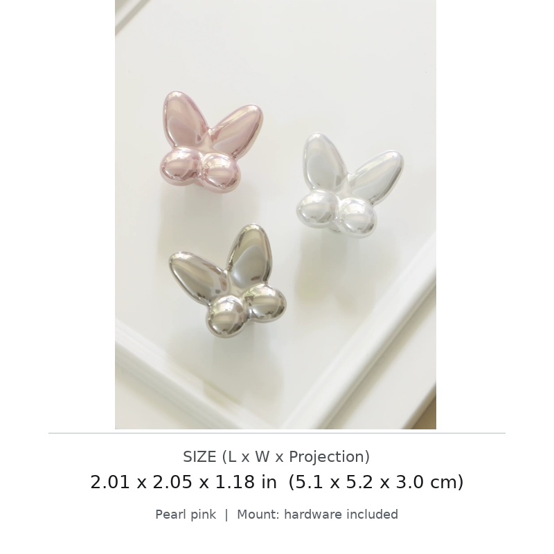 Butterfly Pearl Cabinet Knob - image 1