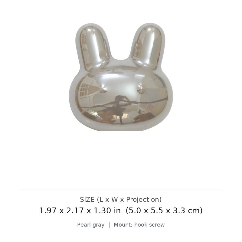 Rabbit No-Drill Decorative Wall Hook - image 5