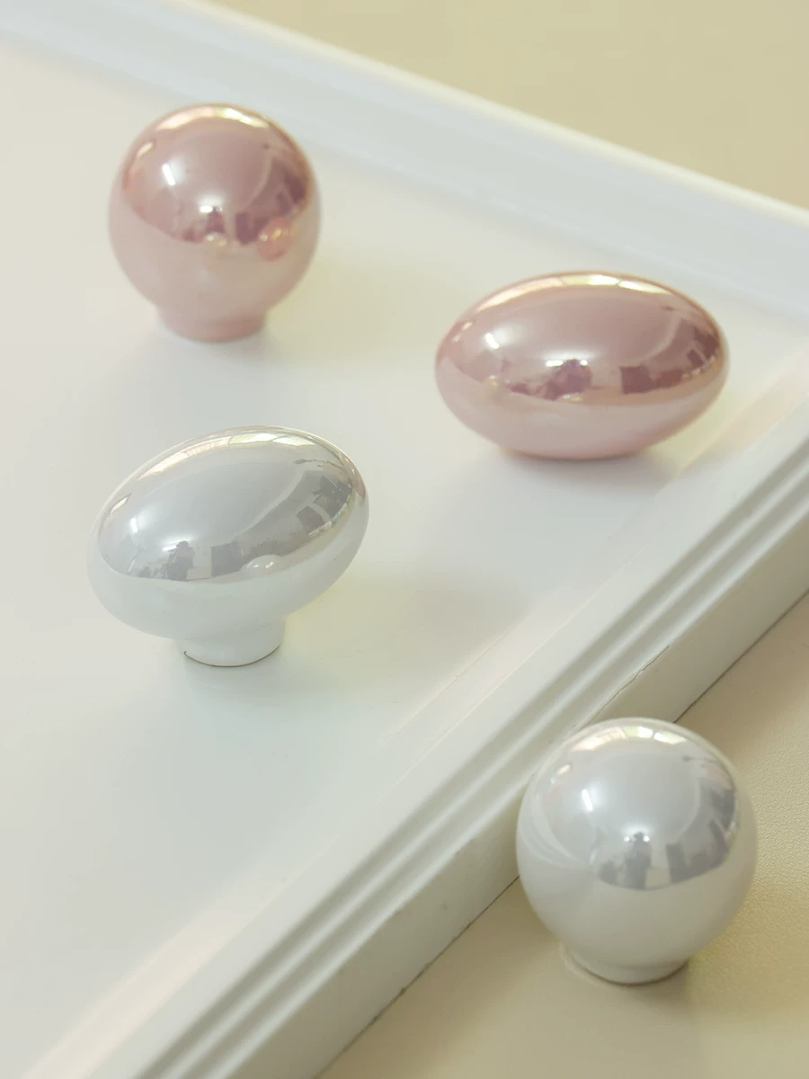 French Oval Pearl Cabinet Knob - image 13