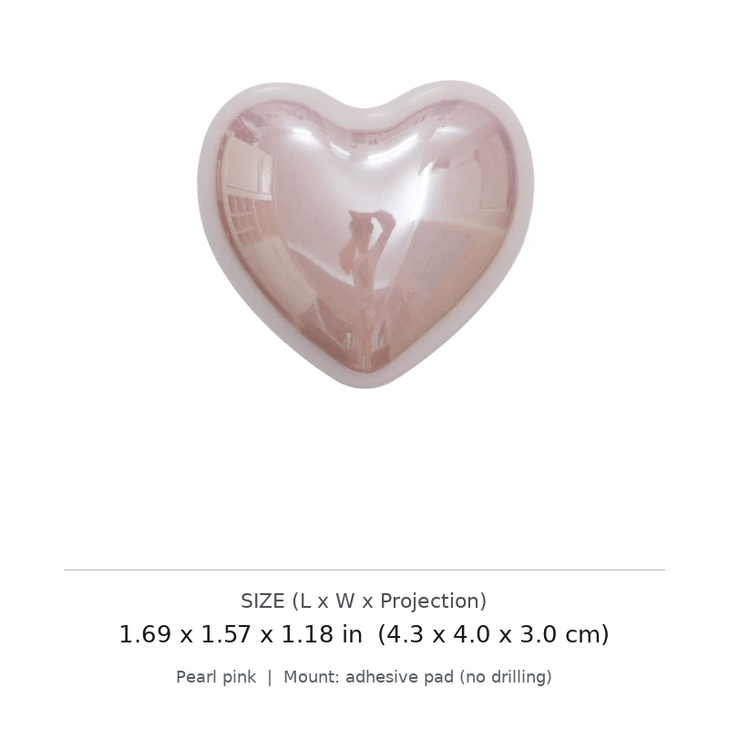 Heart No-Drill Decorative Wall Hook - image 2