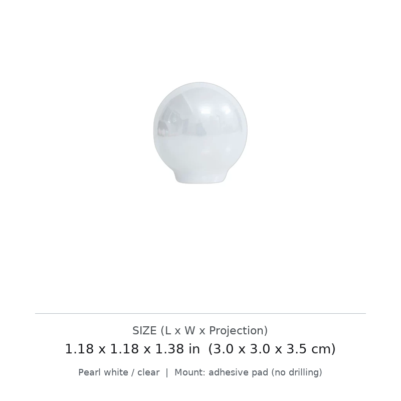 Round No-Drill Cabinet Knob - image 5