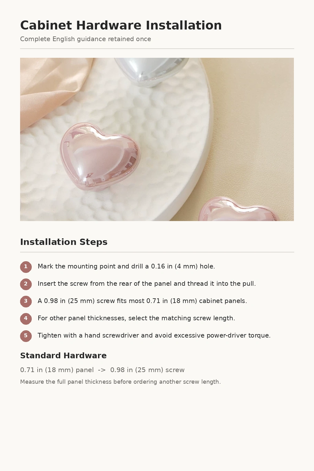 Heart Pearl Cabinet Pull - image 19
