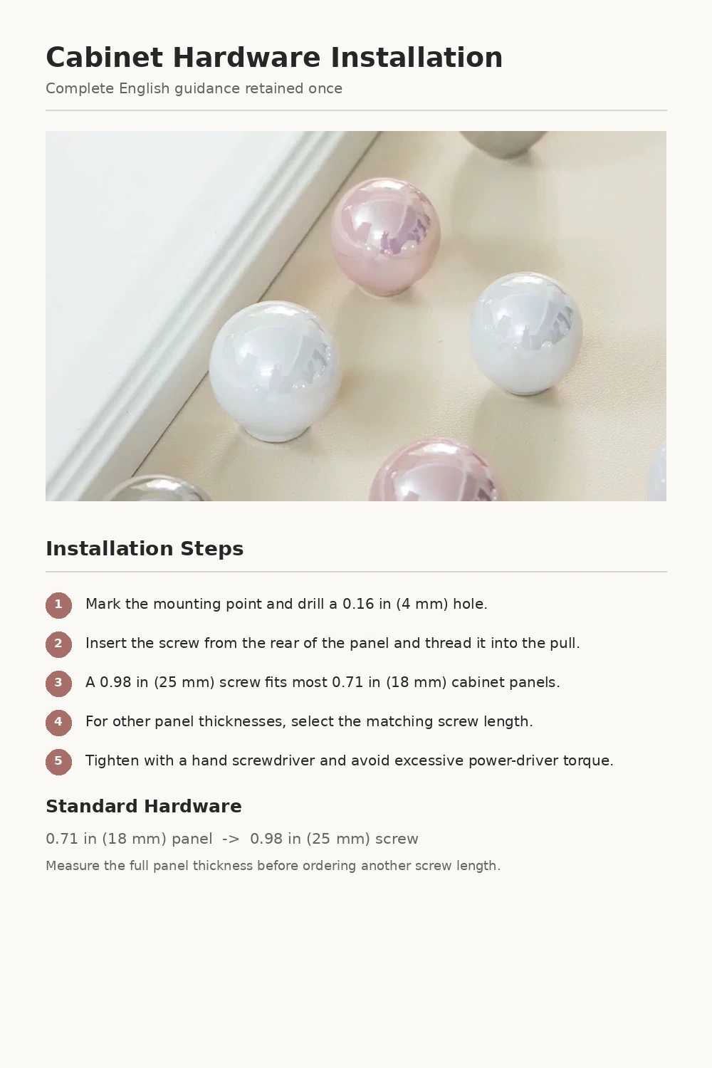 French Pearl Cabinet Pull - image 18