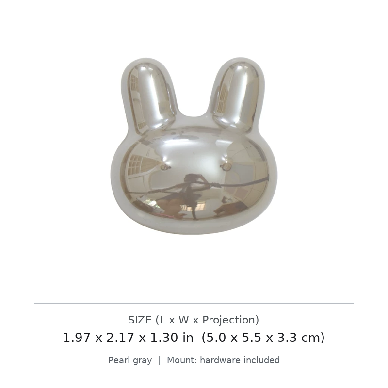 Rabbit Pearl Cabinet Knob - image 3