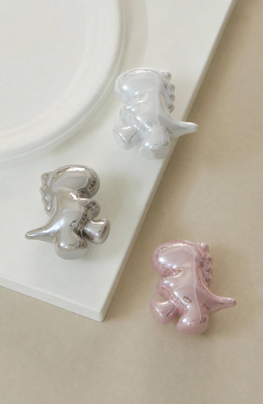 Dinosaur Pearl Cabinet Knob - image 14